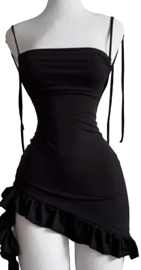Backless Lace up Dress