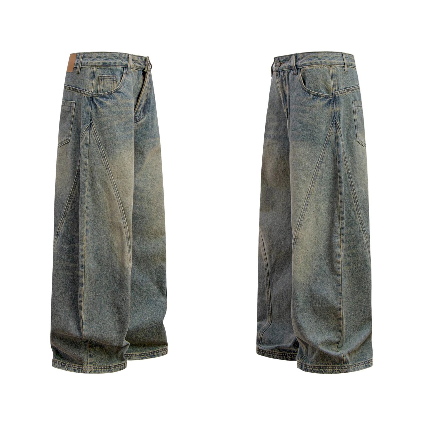 Washed Baggy Jeans