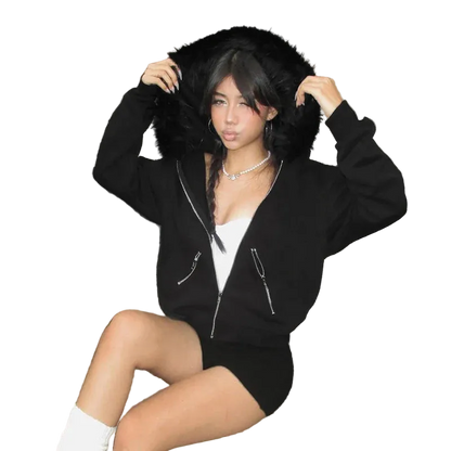 Fur Hoodie