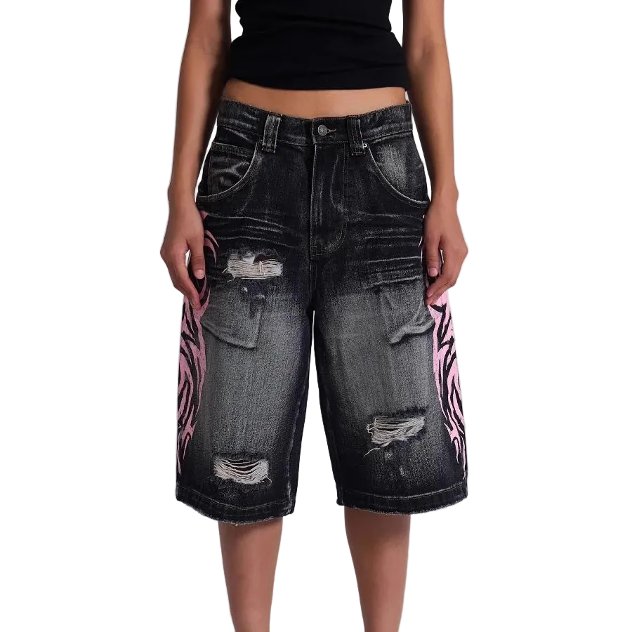Pink Graphic Shorts