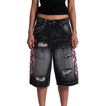 Pink Graphic Shorts