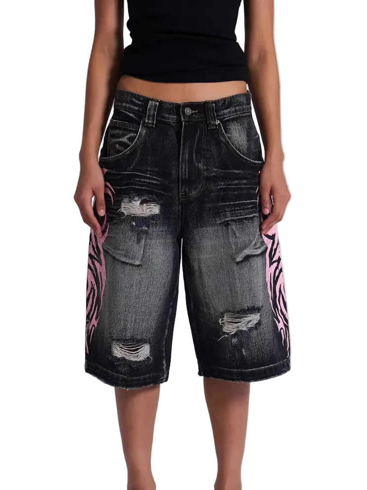 Pink Graphic Shorts