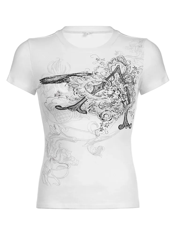 Graphic Crop Top