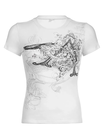 Graphic Crop Top