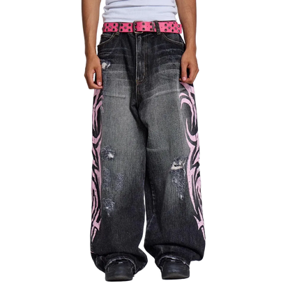 Pink Graphip Jeans