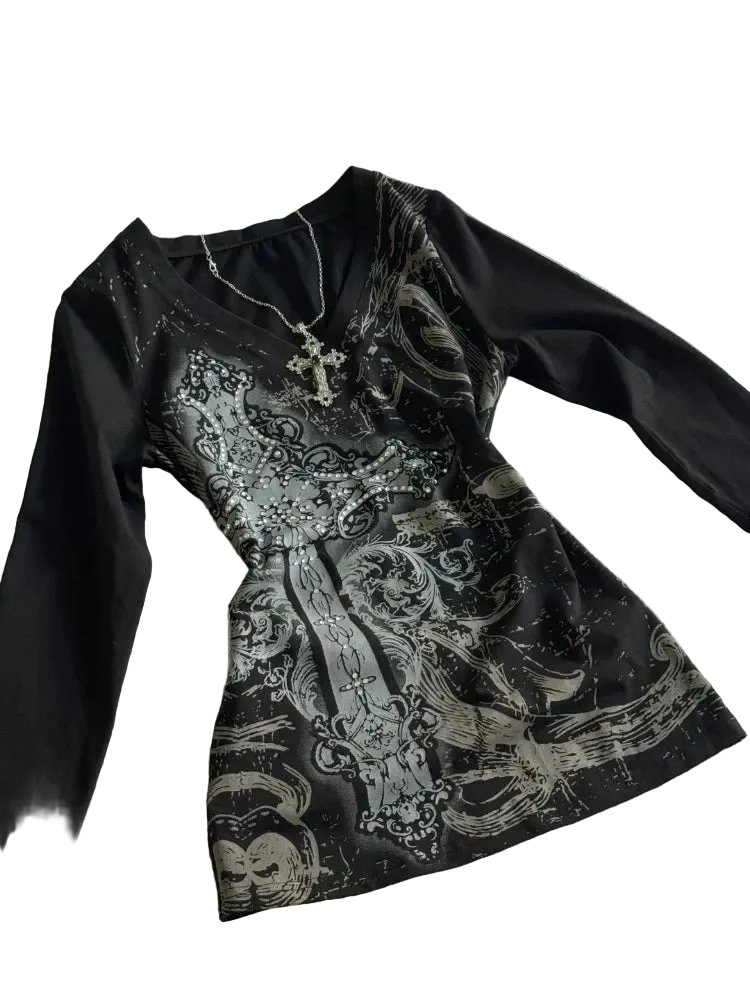 Black Printed Shirt