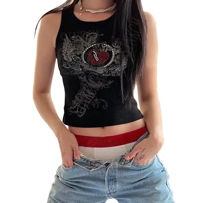 Y2k Crop Top Aesthetic