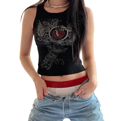 Y2k Crop Top Aesthetic