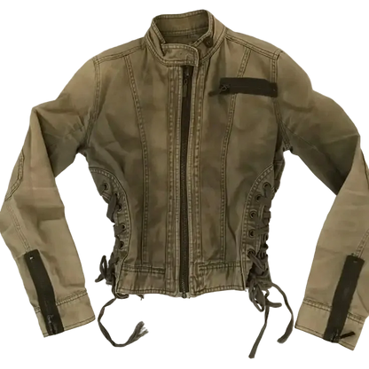 Green Zipper Jacket