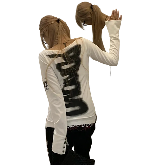 Print Shirt Long Sleece