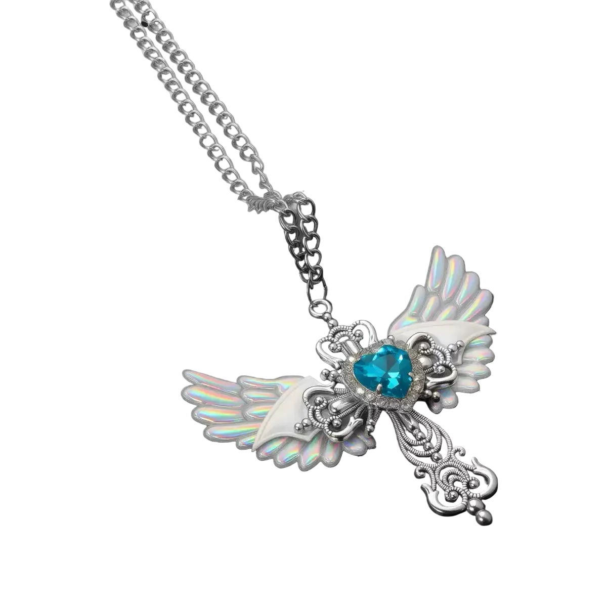 Wings Cross Pendant Necklace