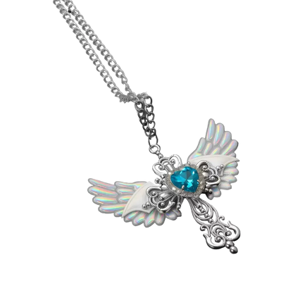 Wings Cross Pendant Necklace