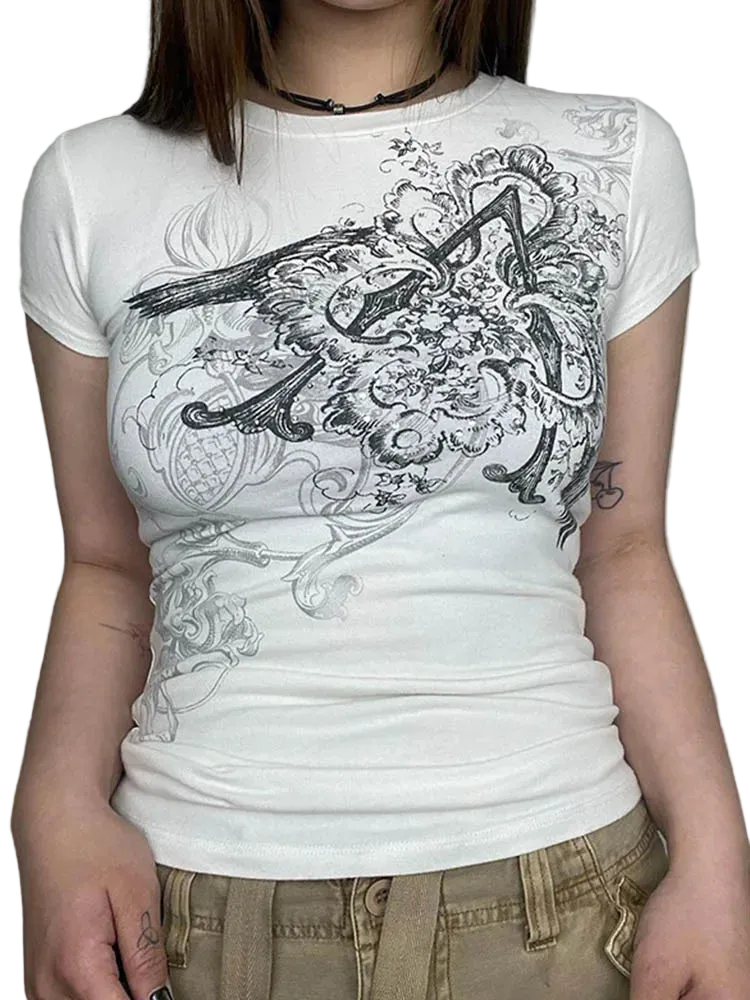 Graphic Crop Top