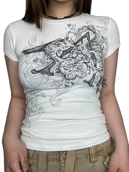 Graphic Crop Top