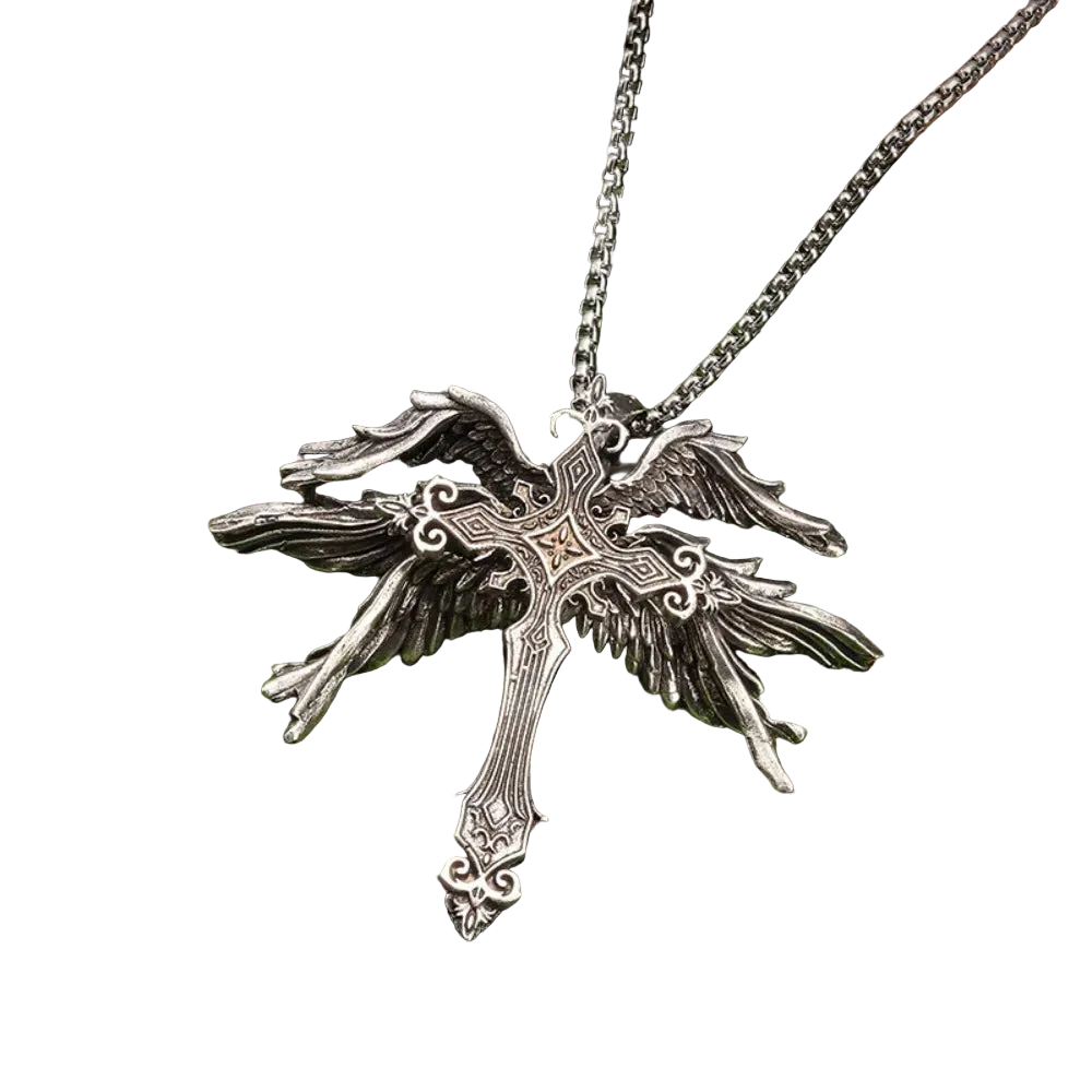 Wings Cross Necklace