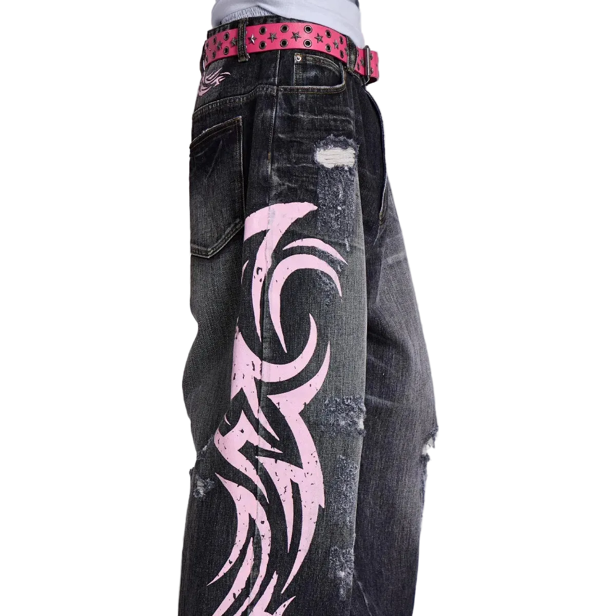 Pink Graphip Jeans