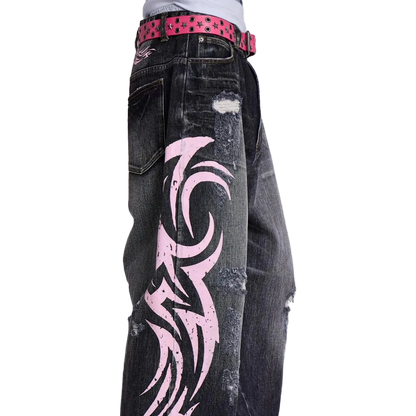 Pink Graphip Jeans