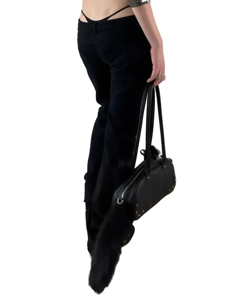 Black Low Rise Jeans