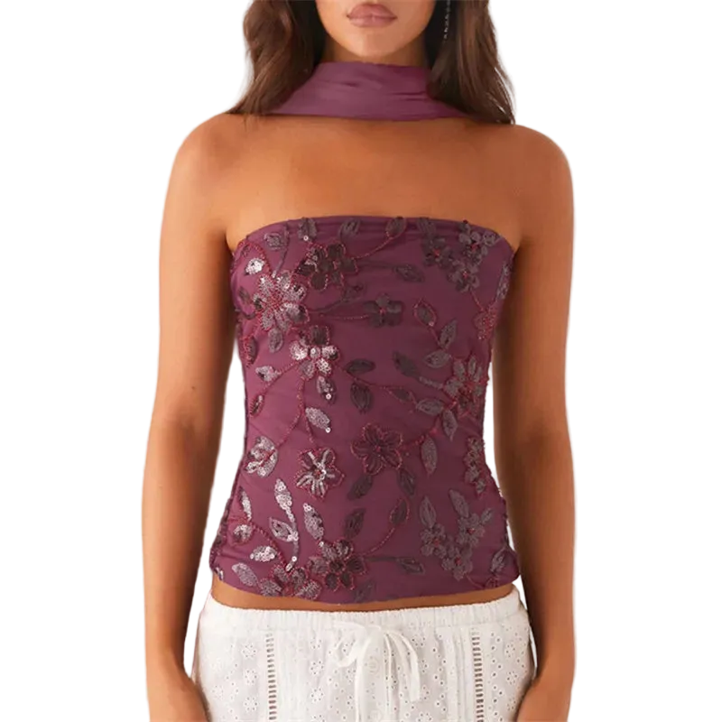 Sequin Tube Top