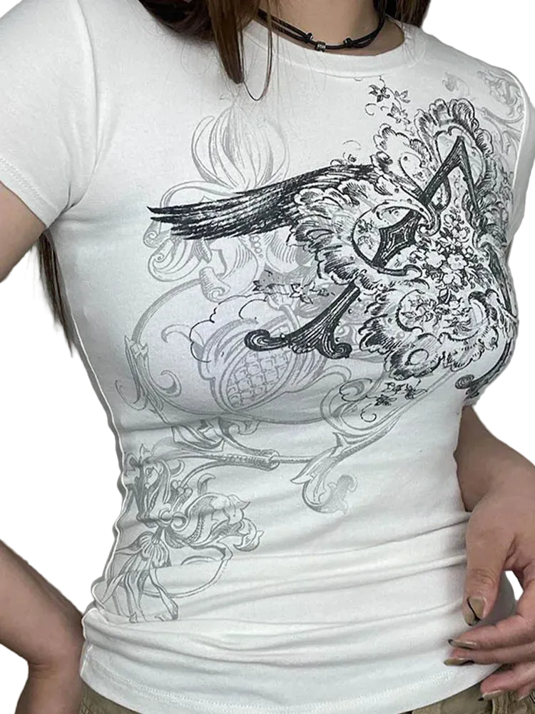 Graphic Crop Top