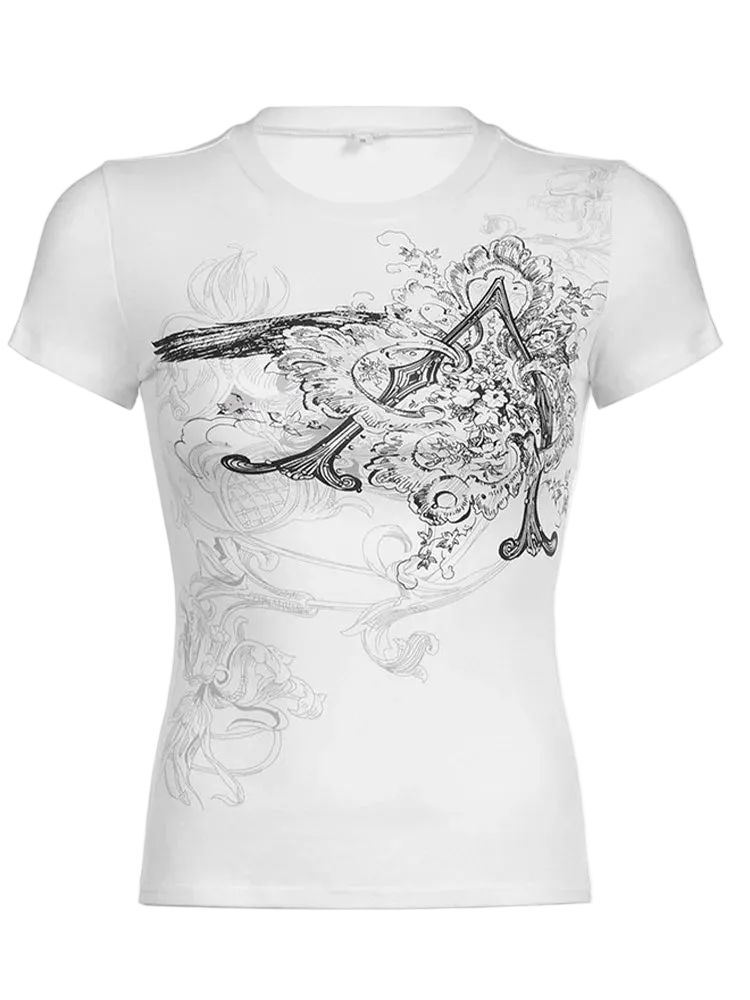Graphic Crop Top
