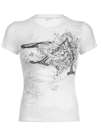 Graphic Crop Top
