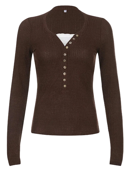 Button Front Top