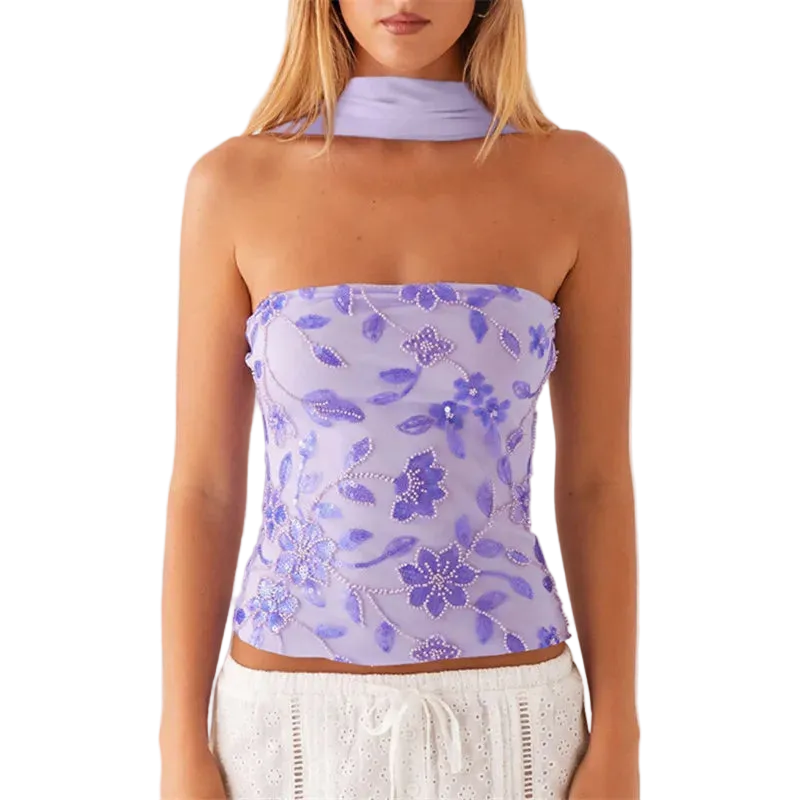 Sequin Tube Top