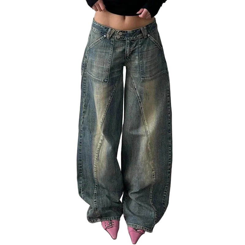 Washed Loose Jeans