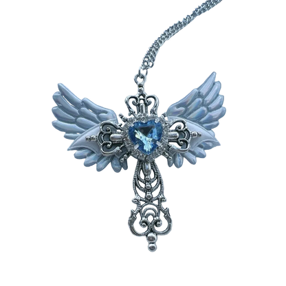 Wings Cross Pendant Necklace