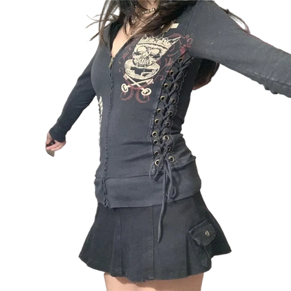 2000s Zip Up Top