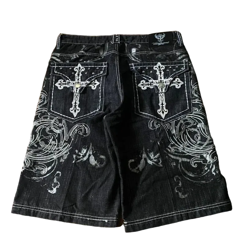 Embroidered Jorts