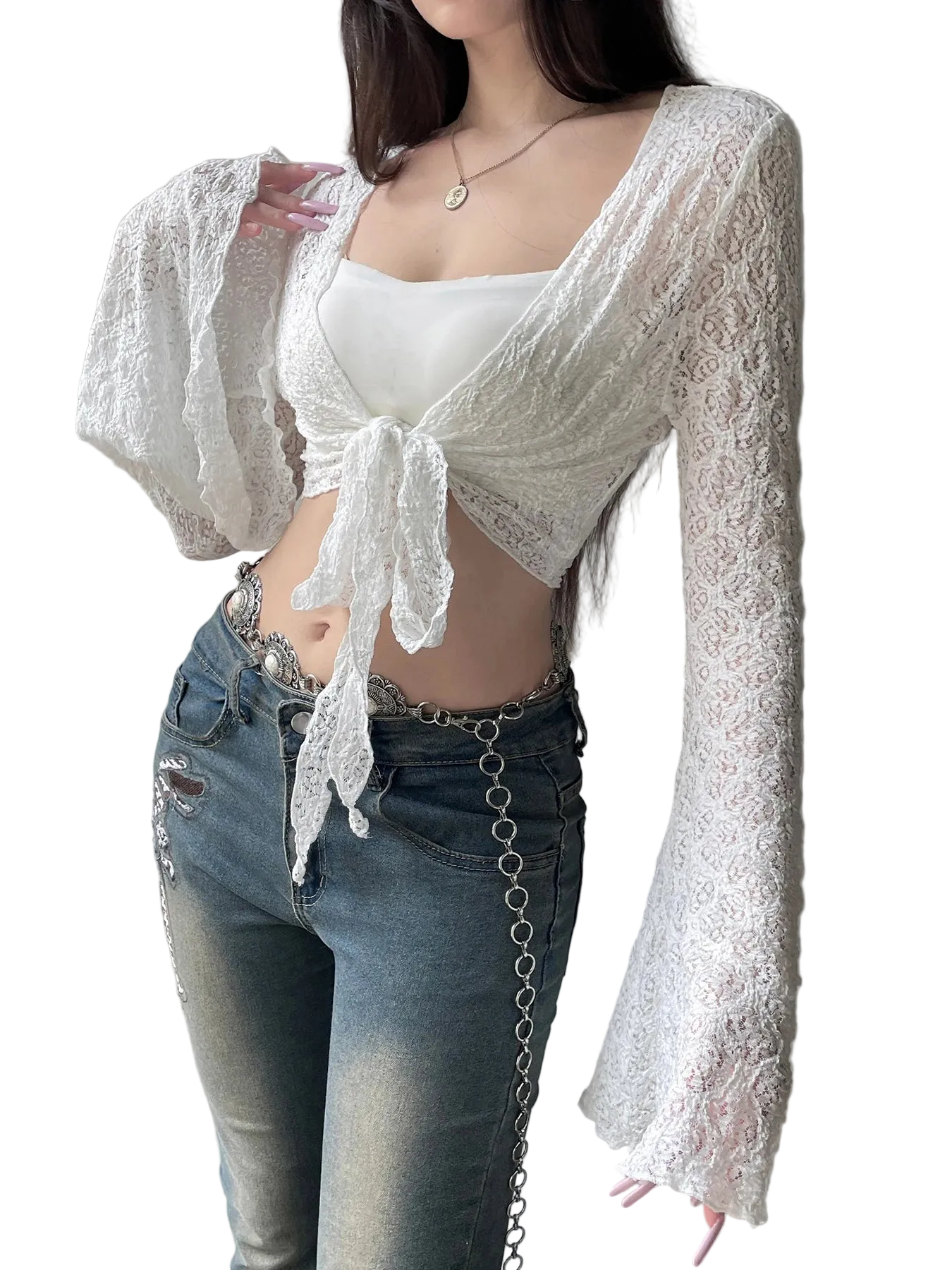Y2K Flared Cardigan