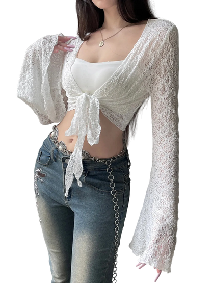 Y2K Flared Cardigan
