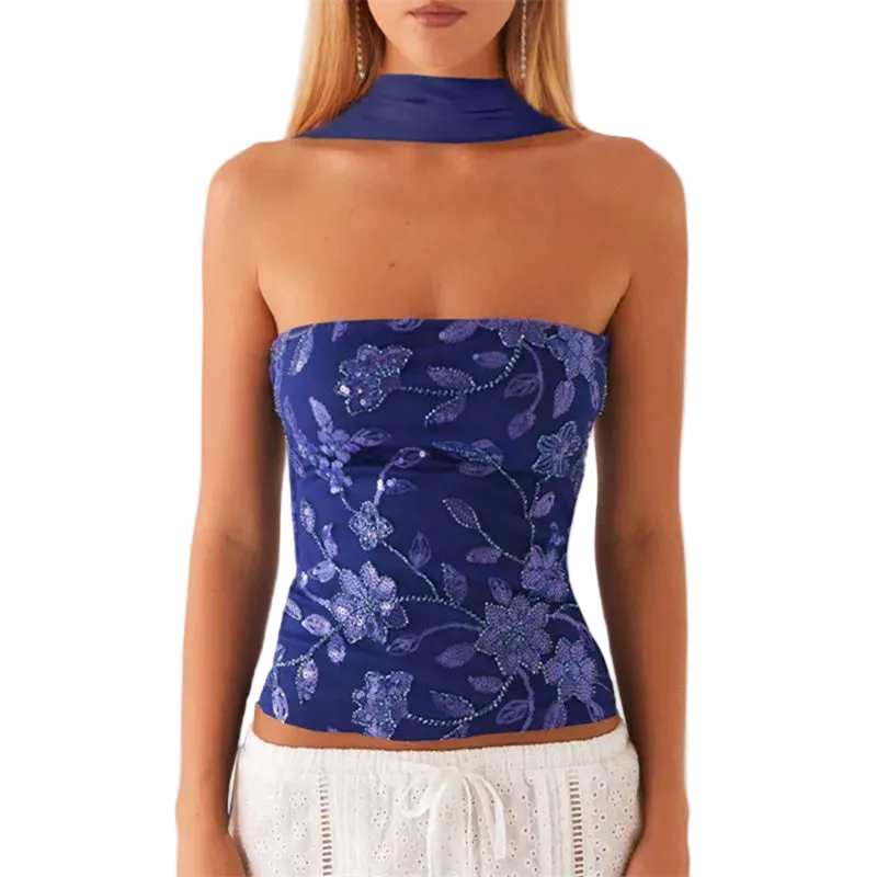 Sequin Tube Top