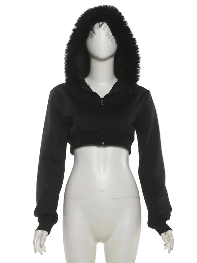 Furry Short Hoodie