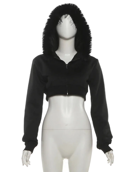 Furry Short Hoodie