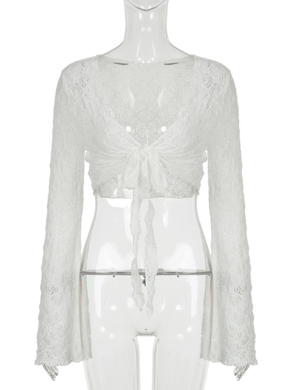 Y2K Flared Cardigan