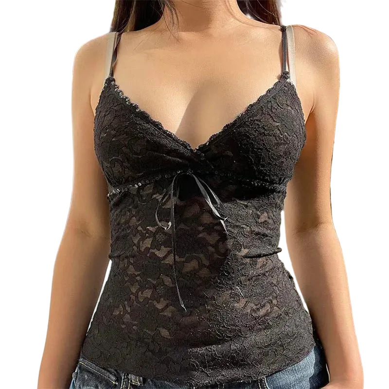 See Through Lace Top