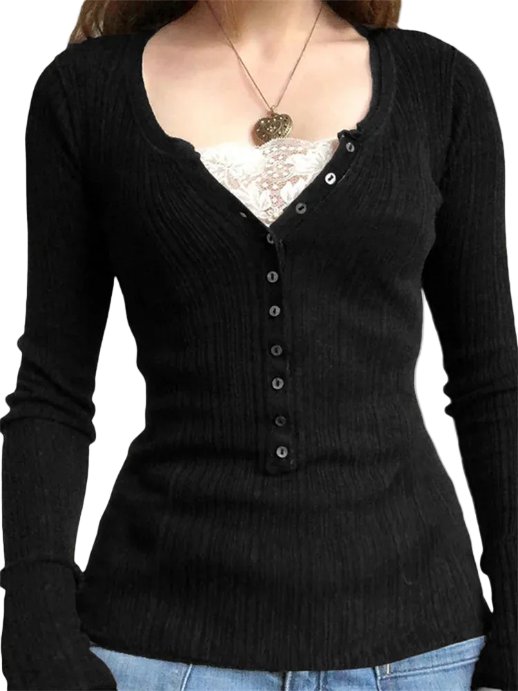 Button Front Top