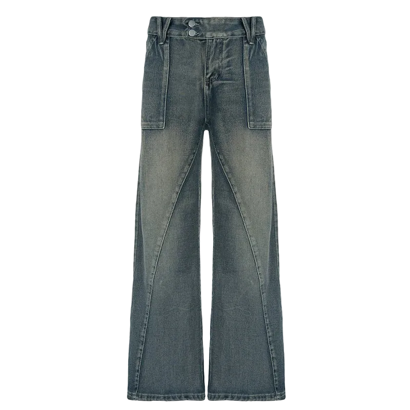 Washed Loose Jeans