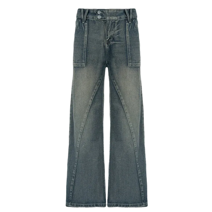 Washed Loose Jeans