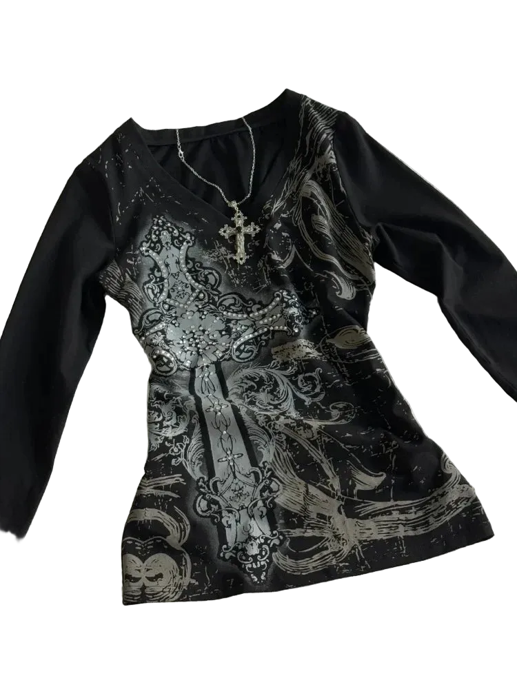 Black Printed Shirt