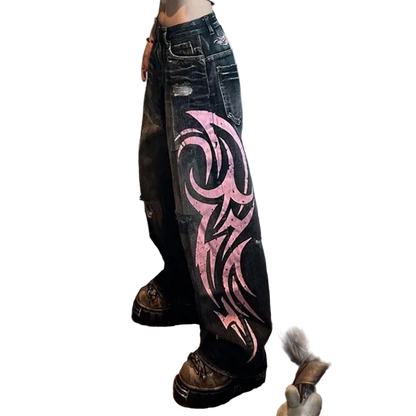 Pink Graphip Jeans