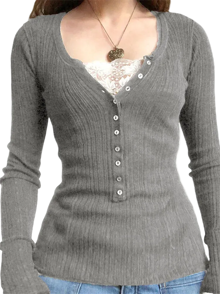 Button Front Top