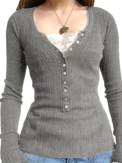 Button Front Top