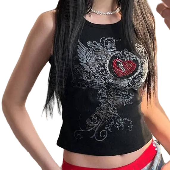 Y2k Crop Top Aesthetic