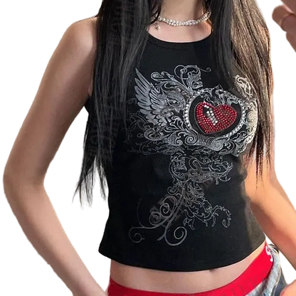 Y2k Crop Top Aesthetic