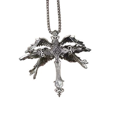 Wings Cross Necklace