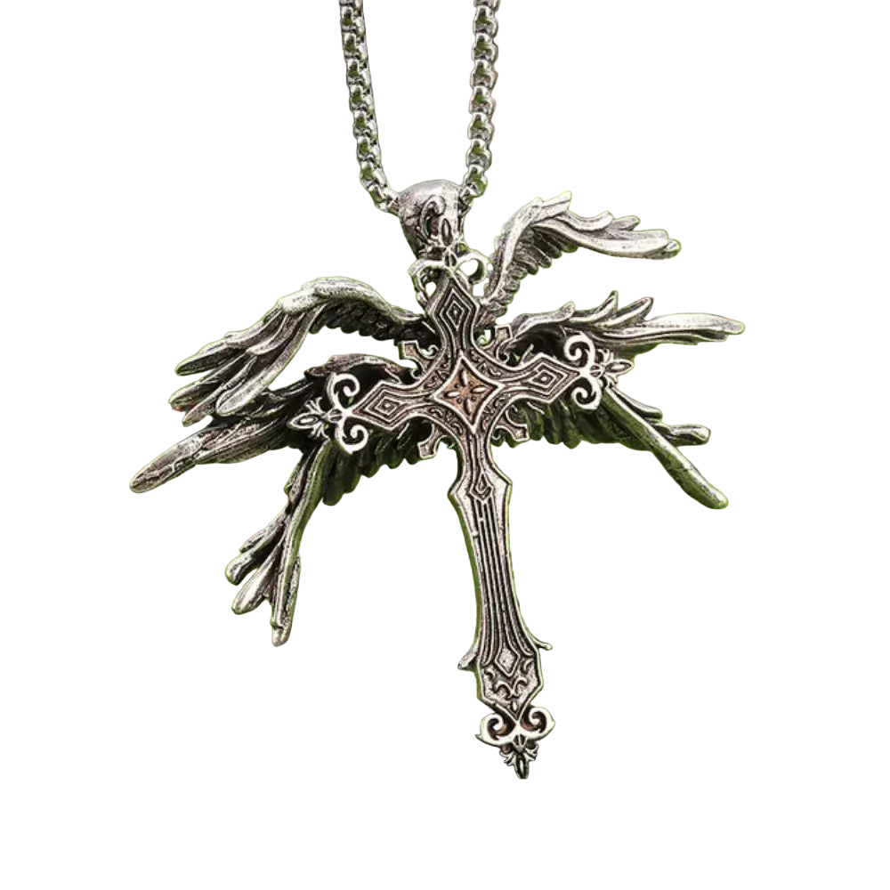 Wings Cross Necklace